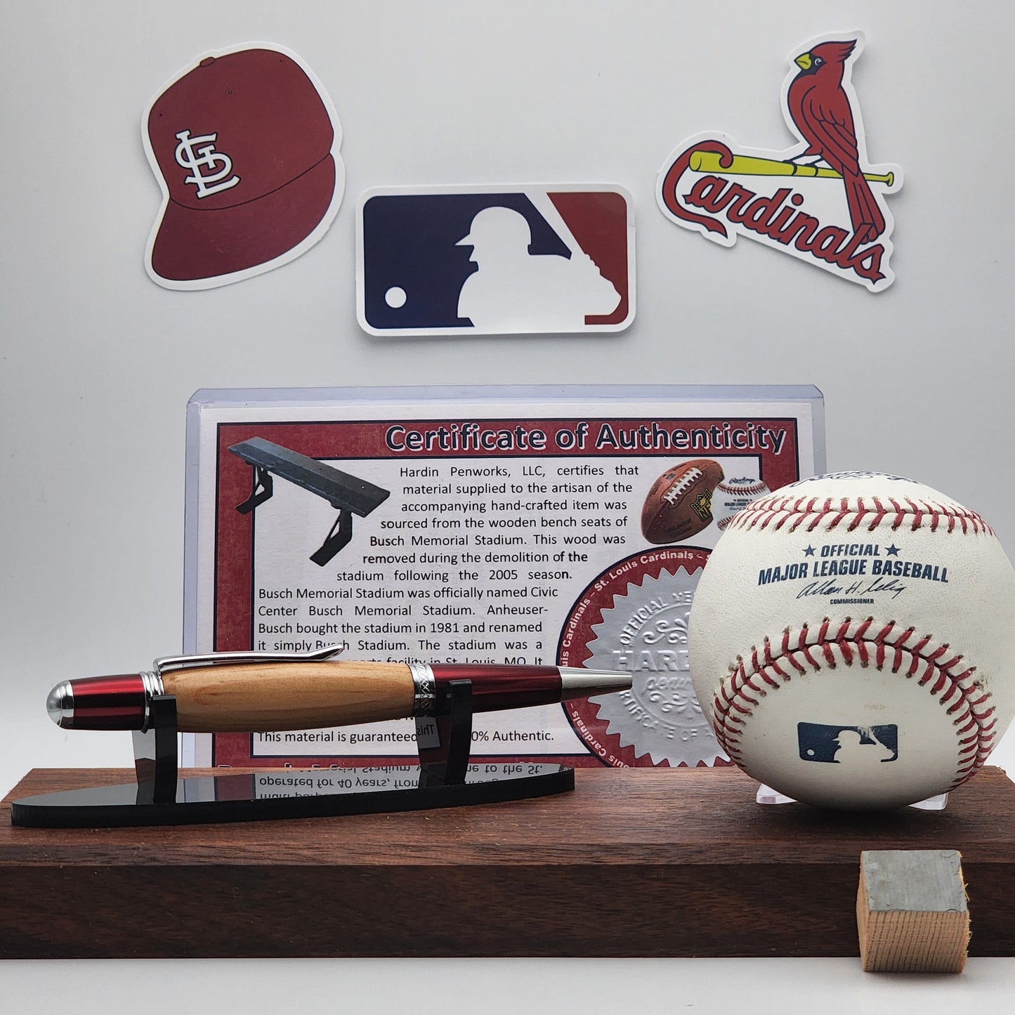 St. Louis Cardinals Pen | Busch Memorial Stadium Souvenir Seat Pen | Baseball | Collectible | MLB | Cardinals Fan Gift