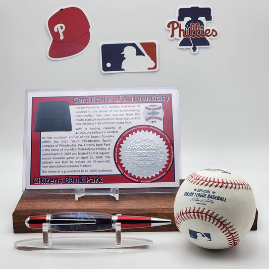Philadelphia Phillies | Citizens Bank Park Souvenir Pen | Stadium Seat Pen | Baseball | Collectible | MLB | The Bank | Phillies Fan Gift