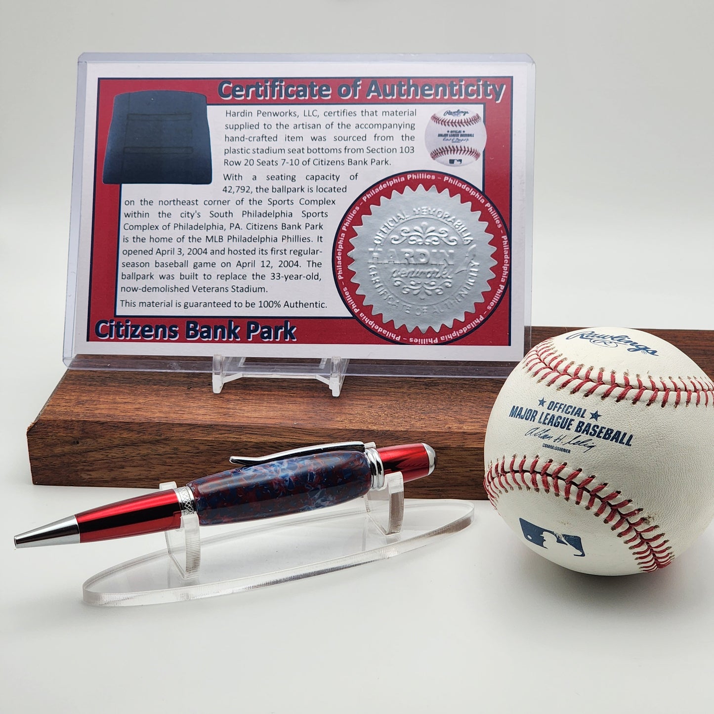 Philadelphia Phillies | Citizens Bank Park Souvenir Pen | Stadium Seat Pen | Baseball | Collectible | MLB | The Bank | Phillies Fan Gift