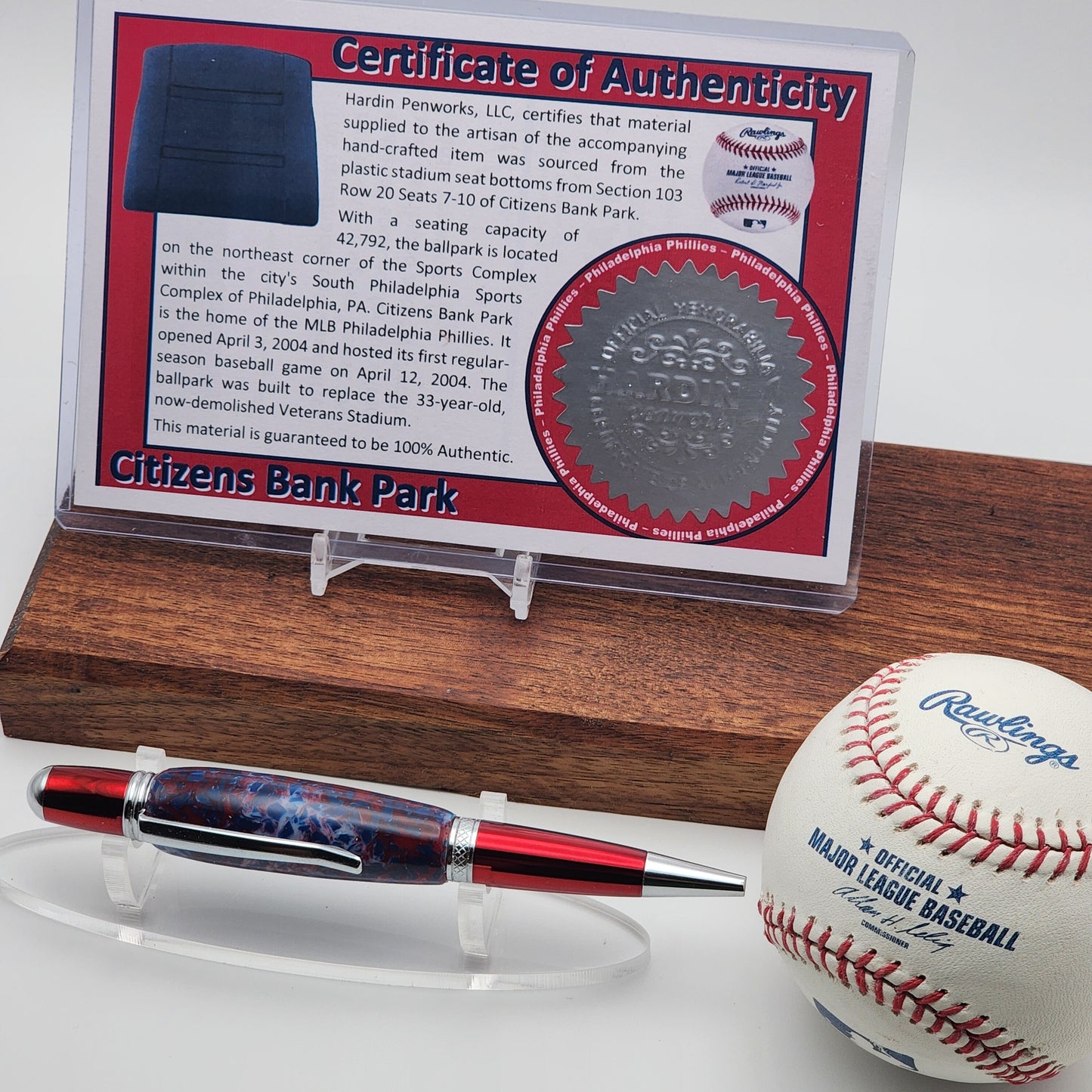 Philadelphia Phillies | Citizens Bank Park Souvenir Pen | Stadium Seat Pen | Baseball | Collectible | MLB | The Bank | Phillies Fan Gift