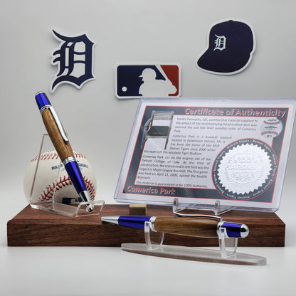 Detroit Tigers Pen – Made from Comerica Park Seating · Handcrafted Stadium Series Twist Pen · MLB Fan Gift