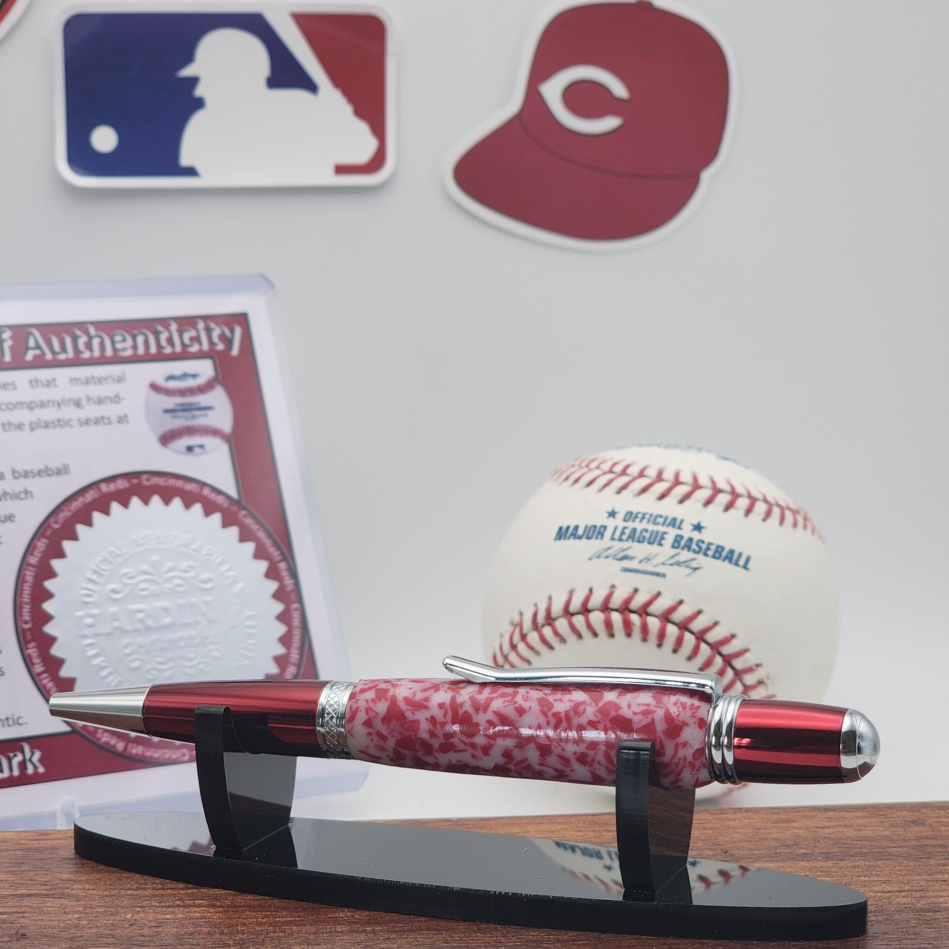 Cincinnati Reds Pen | Great American Ball Park Souvenir Seat Pen | Baseball | Collectible | MLB | Handcrafted Pen | Reds Fan Gift