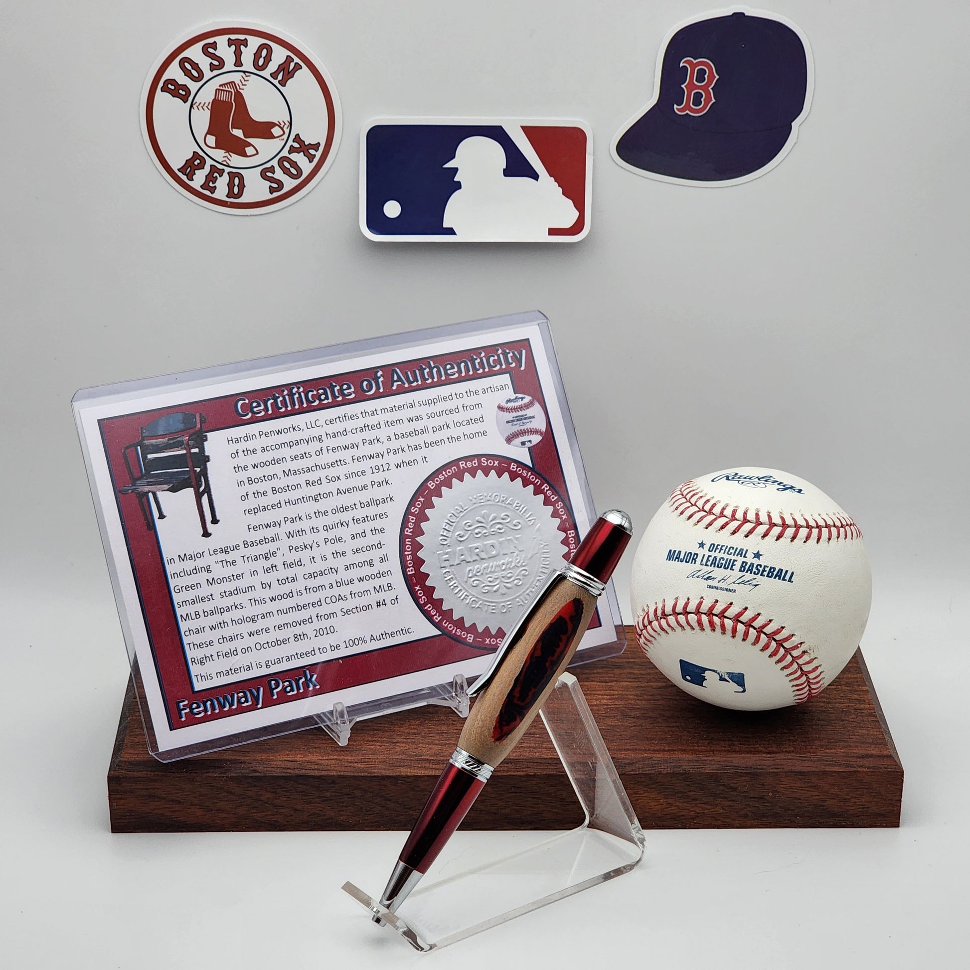 Boston Red Sox Pen | Fenway Park Souvenir Pen | Fenway Park Seat Pen | Baseball | Collectible | MLB | Handcrafted Pen | Red Sox Fan Gift