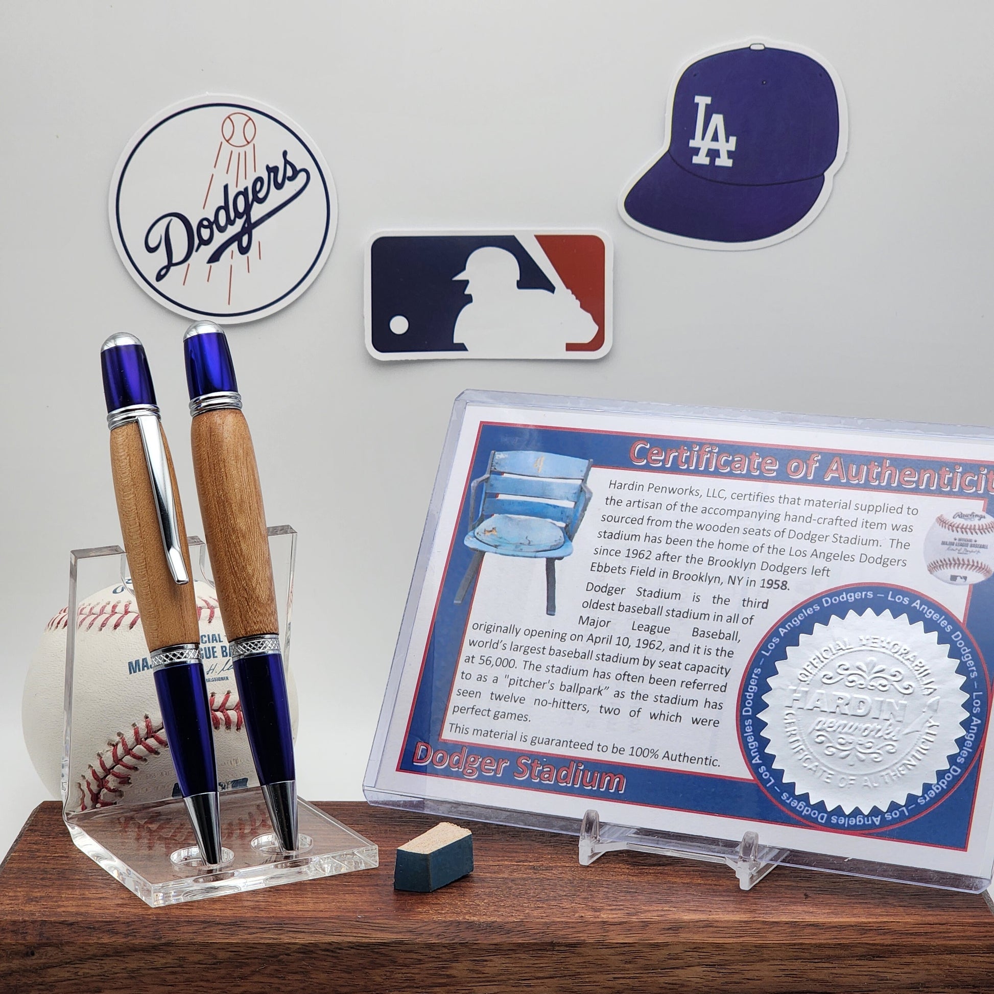 Los Angeles Dodgers | Dodger Stadium Souvenir Pen | Dodger Stadium Seat Pen | Baseball | Collectible | MLB | Handcrafted | Dodgers Fan Gift