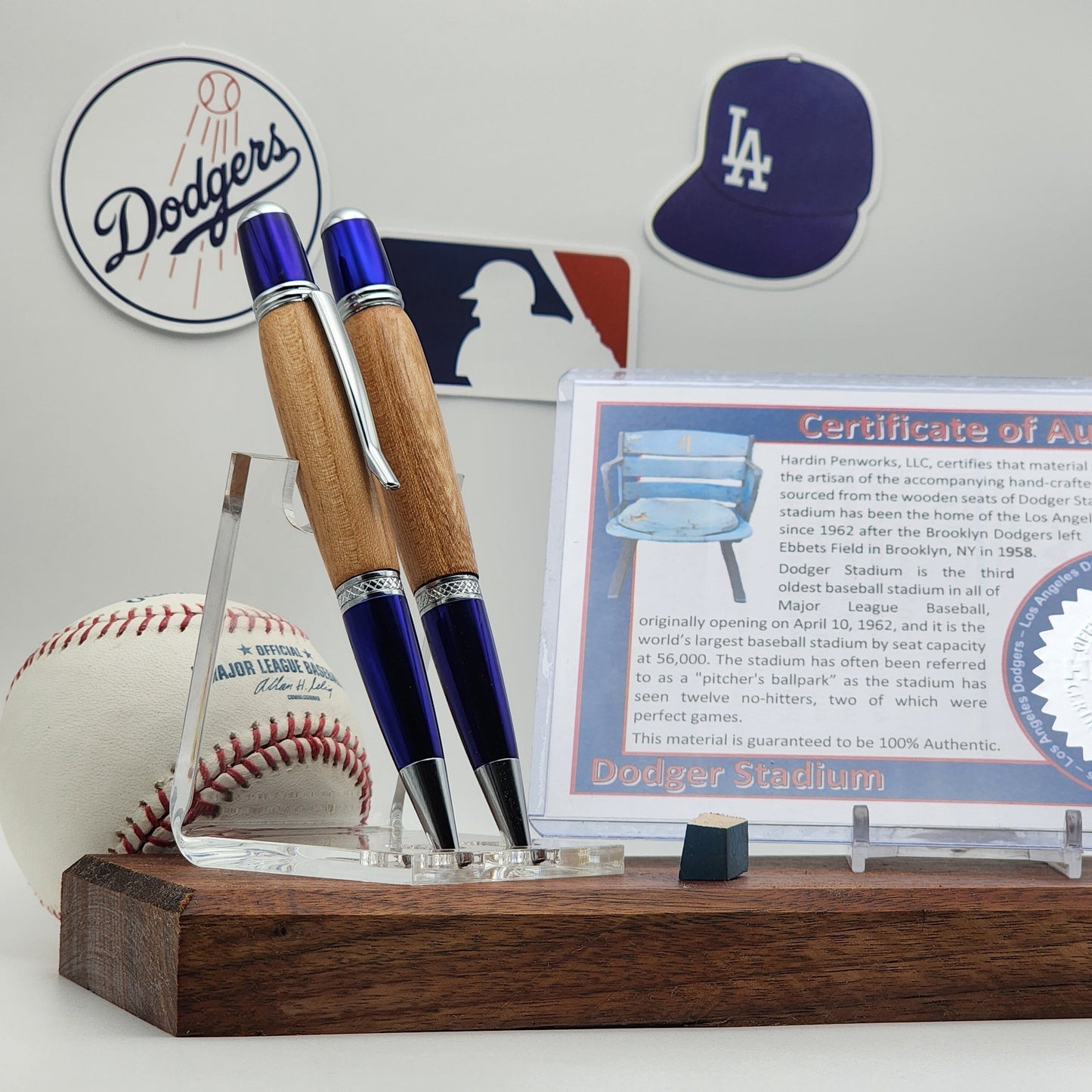 Los Angeles Dodgers | Dodger Stadium Souvenir Pen | Dodger Stadium Seat Pen | Baseball | Collectible | MLB | Handcrafted | Dodgers Fan Gift