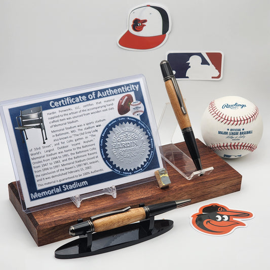 Baltimore Orioles, Colts, Ravens | Memorial Stadium Souvenir Pen | Memorial Stadium Seat Pen | Baseball | Football | Collectible | MLB | NFL