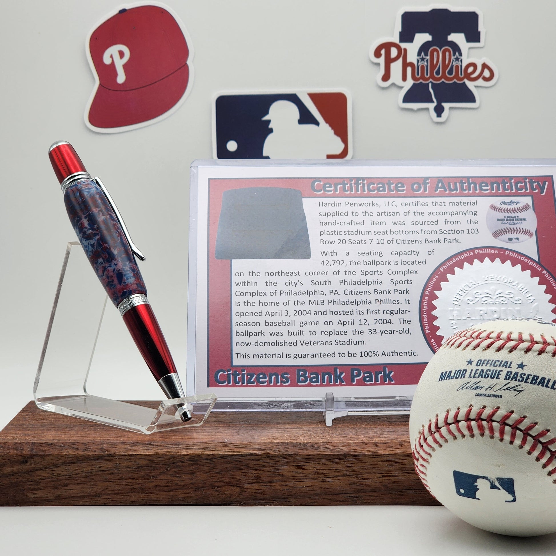 Philadelphia Phillies | Citizens Bank Park Souvenir Pen | Stadium Seat Pen | Baseball | Collectible | MLB | The Bank | Phillies Fan Gift