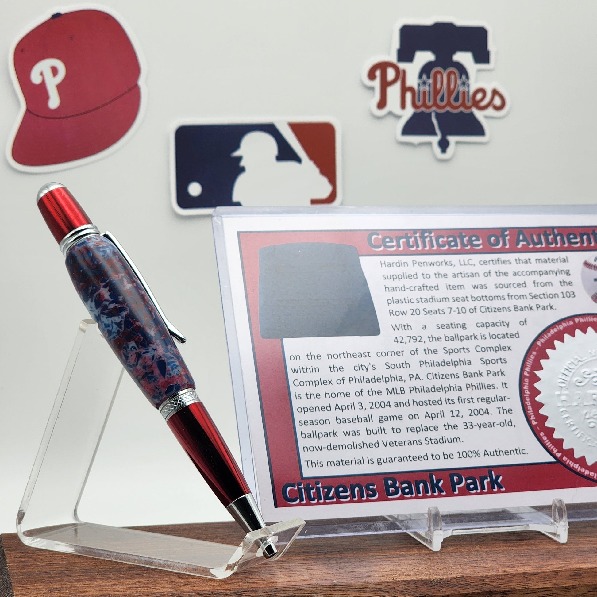 Philadelphia Phillies | Citizens Bank Park Souvenir Pen | Stadium Seat Pen | Baseball | Collectible | MLB | The Bank | Phillies Fan Gift