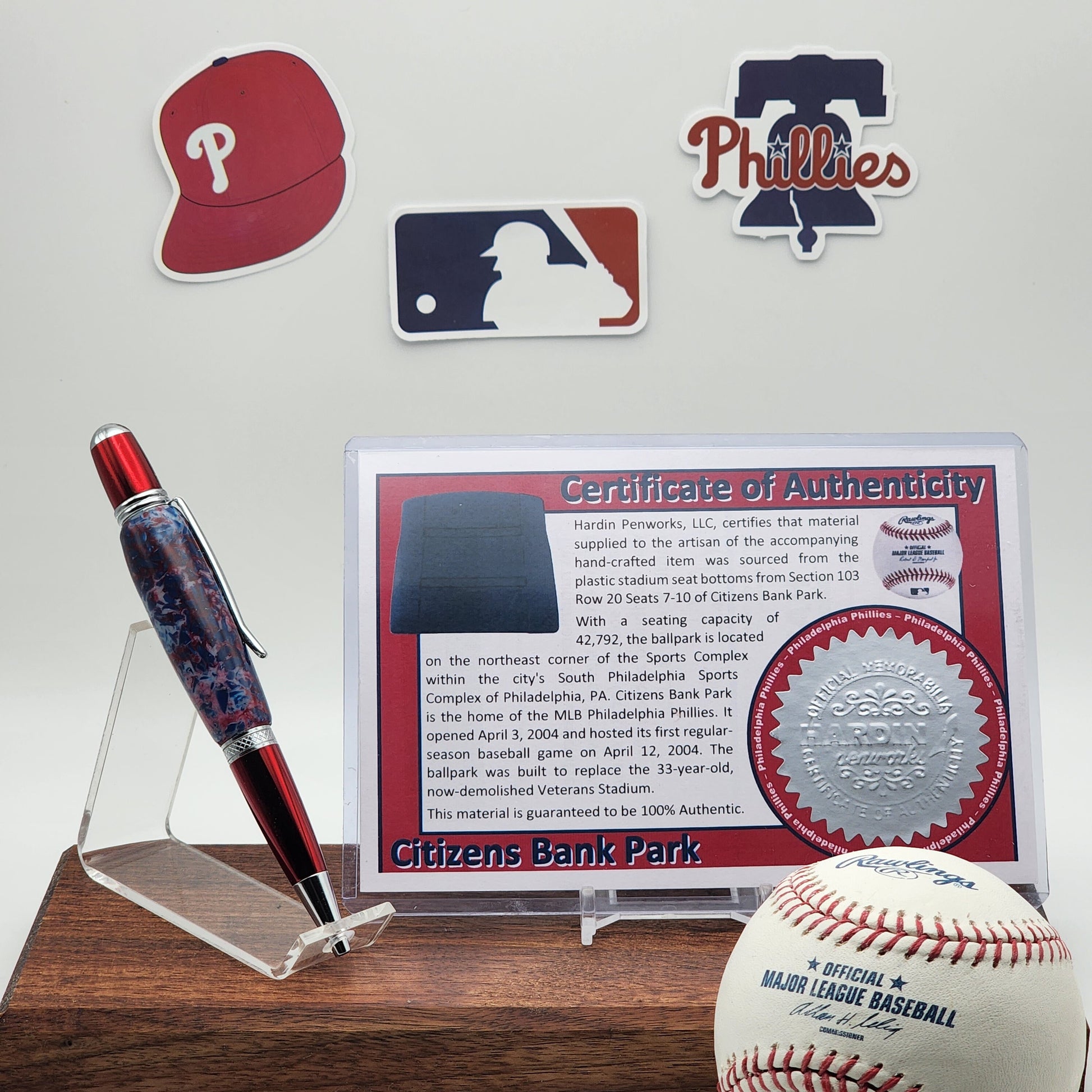 Philadelphia Phillies | Citizens Bank Park Souvenir Pen | Stadium Seat Pen | Baseball | Collectible | MLB | The Bank | Phillies Fan Gift