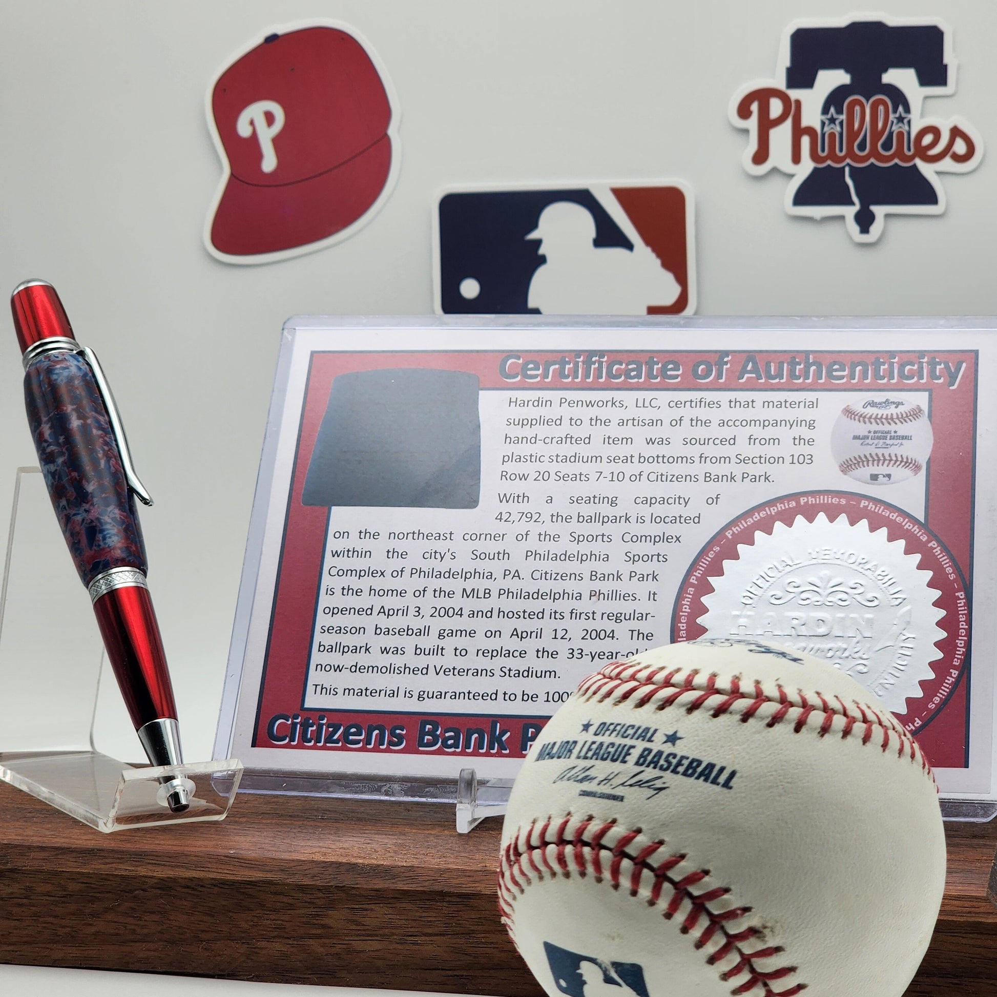 Philadelphia Phillies | Citizens Bank Park Souvenir Pen | Stadium Seat Pen | Baseball | Collectible | MLB | The Bank | Phillies Fan Gift