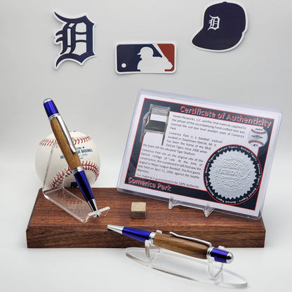 Detroit Tigers Pen – Made from Comerica Park Seating · Handcrafted Stadium Series Twist Pen · MLB Fan Gift
