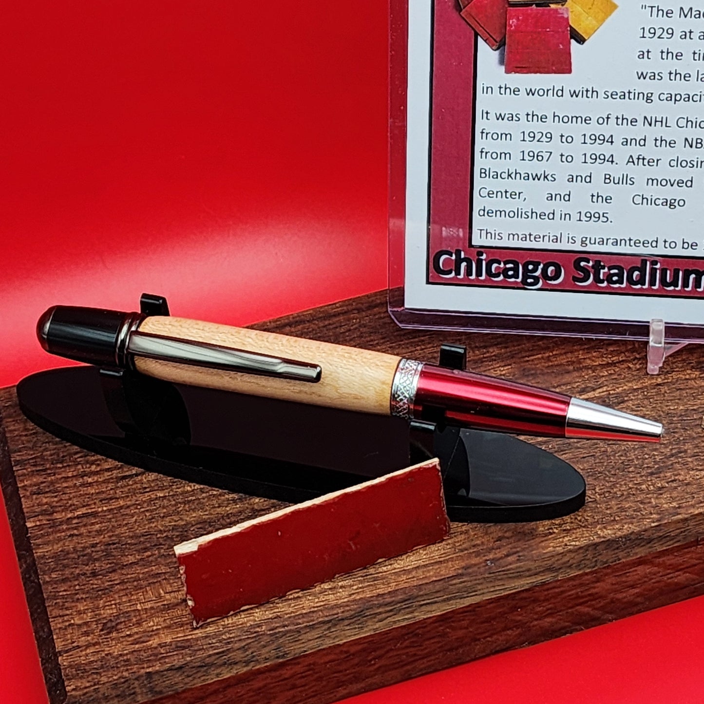 Chicago Bulls | Chicago Stadium Basketball Court Floor Pen | Basketball | Collectible | NBA | Handcrafted | Michael Jordan | Bulls Fan Gift