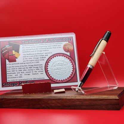 Chicago Bulls | Chicago Stadium Basketball Court Floor Pen | Basketball | Collectible | NBA | Handcrafted | Bulls Fan Gift