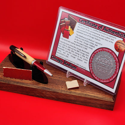 Chicago Bulls | Chicago Stadium Basketball Court Floor Pen | Basketball | Collectible | NBA | Handcrafted | Bulls Fan Gift