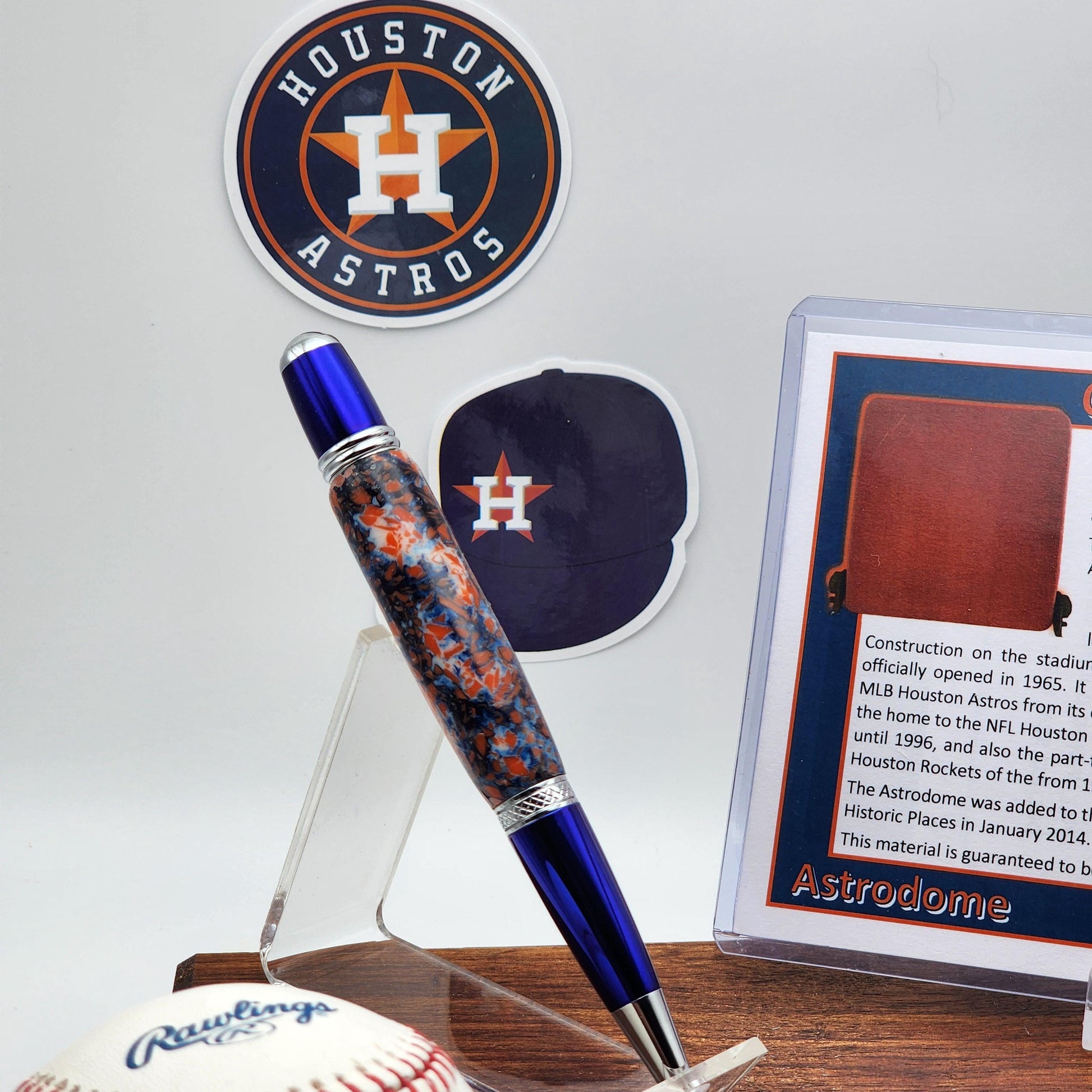 Houston Astros Pen | Astrodome Souvenir Pen | Astrodome Seat Pen | Baseball | Collectible | MLB | Handcrafted Pen | Astros Fan Gift