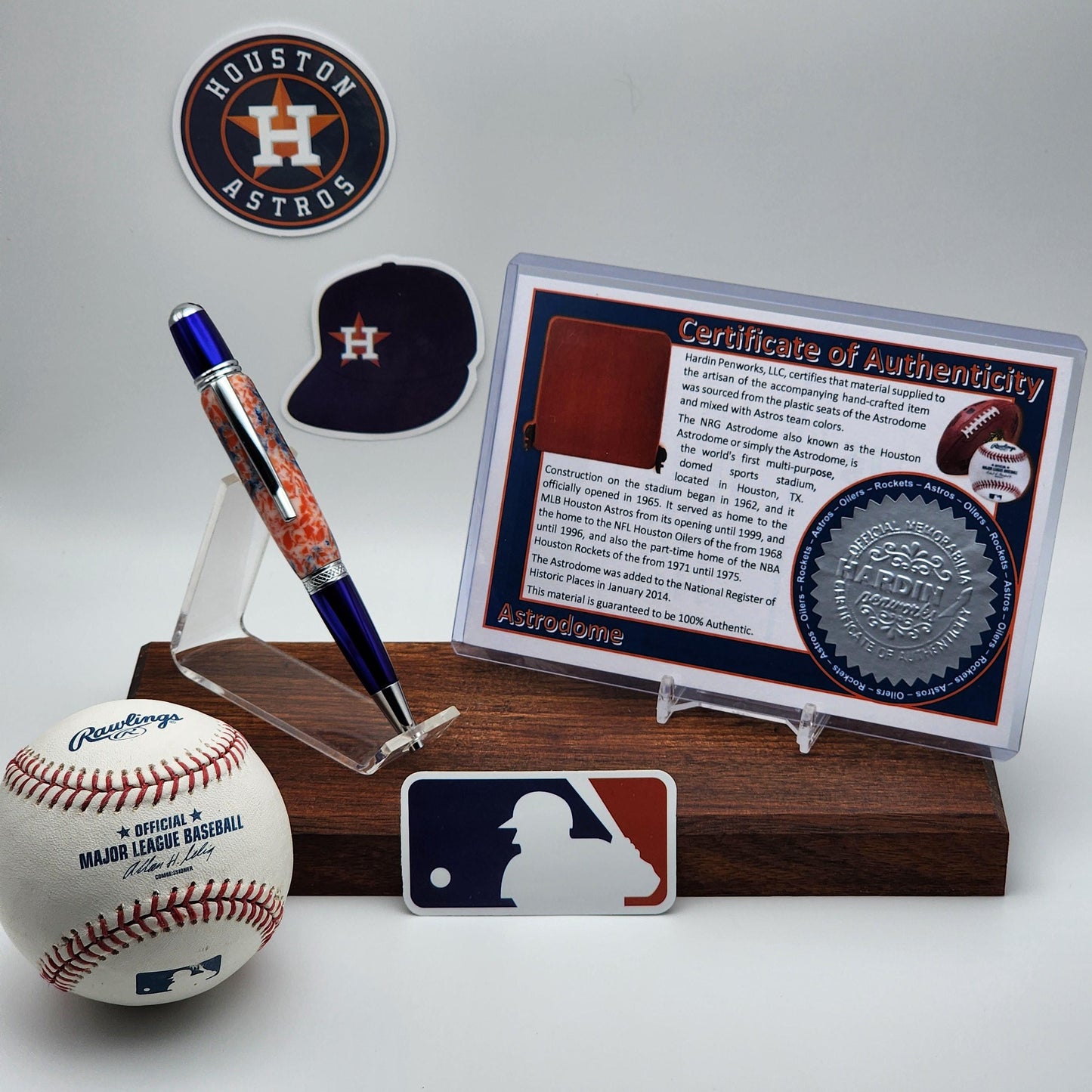 Houston Astros Pen | Astrodome Souvenir Pen | Astrodome Seat Pen | Baseball | Collectible | MLB | Handcrafted Pen | Astros Fan Gift