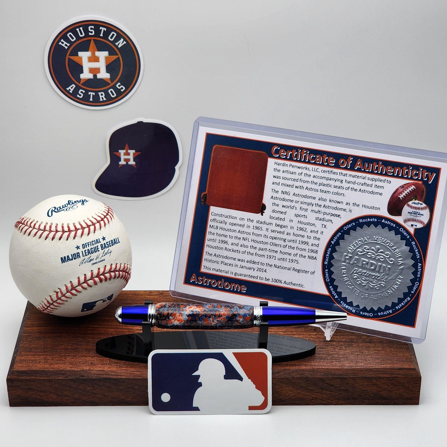 Houston Astros Pen | Astrodome Souvenir Pen | Astrodome Seat Pen | Baseball | Collectible | MLB | Handcrafted Pen | Astros Fan Gift