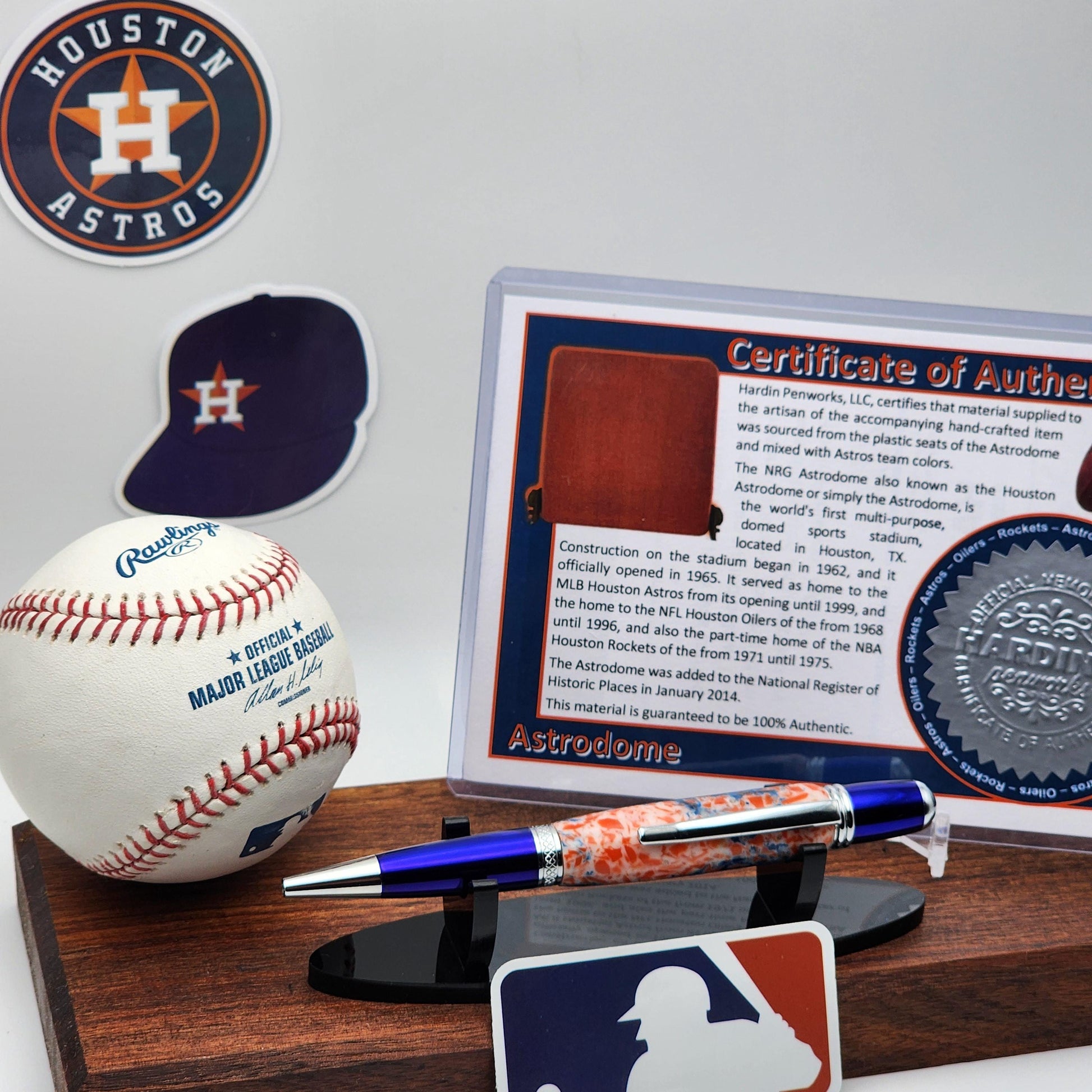 Houston Astros Pen | Astrodome Souvenir Pen | Astrodome Seat Pen | Baseball | Collectible | MLB | Handcrafted Pen | Astros Fan Gift