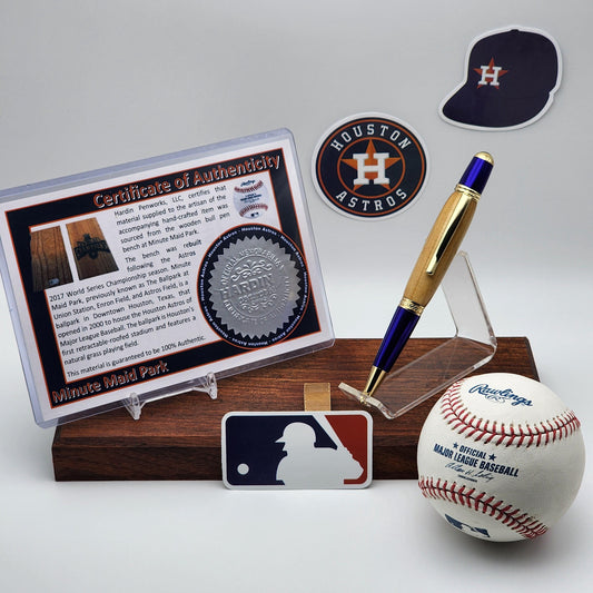 Houston Astros Pen | Minute Maid Park Souvenir Bullpen Bench Pen | Baseball | Collectible | MLB | Handcrafted Pen | Astros Fan Gift