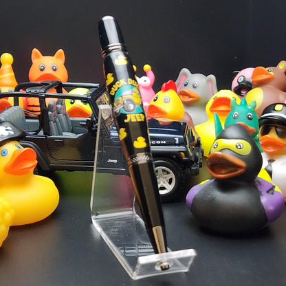 Duck Duck Jeep Pen - Get Ducked Gift for Jeep Lovers · Chrome Pen with Parker Refill · Handmade in Murfreesboro TN