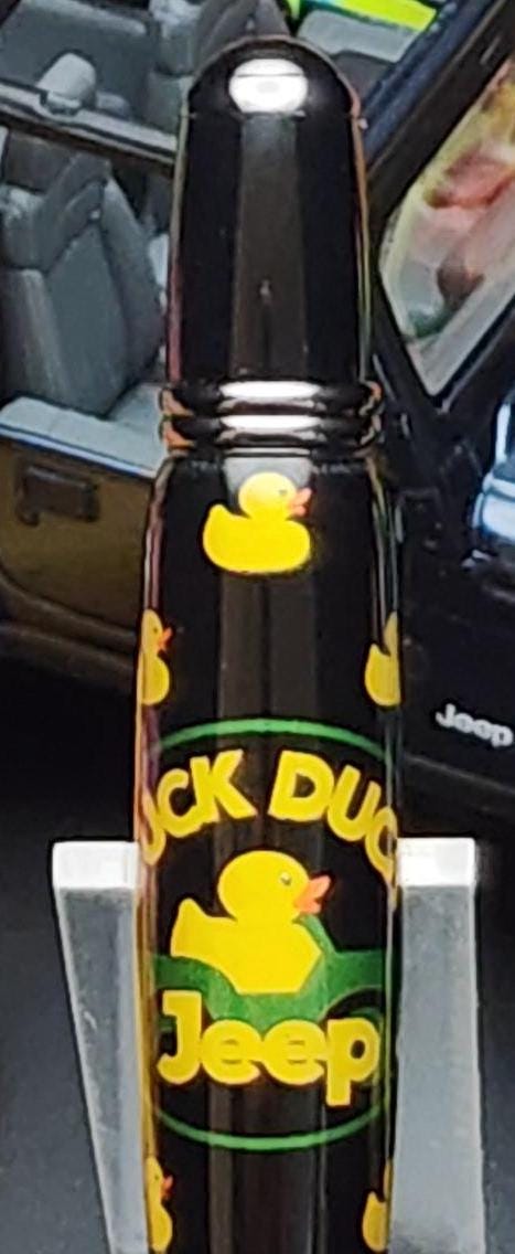 Duck Duck Jeep Pen - Get Ducked Gift for Jeep Lovers · Chrome Pen with Parker Refill · Handmade in Murfreesboro TN