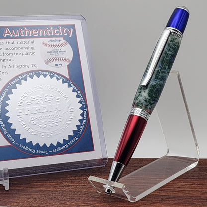 Texas Rangers Pen | Globe Life Park Seat Pen | Baseball | Collectible | MLB | Handcrafted | Rangers Fan Gift