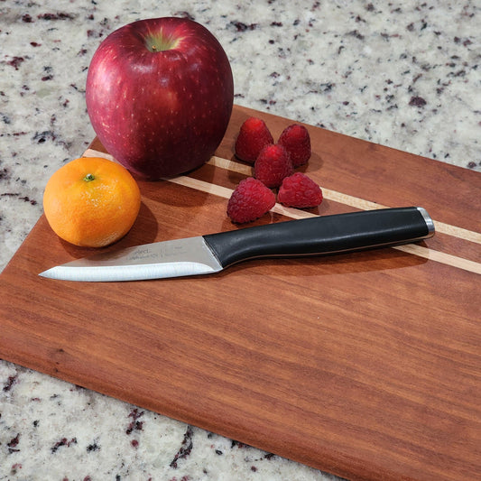 14" x 8.5" Cherry Cutting Board | Handmade | Hardwood | Cherry | Maple | Kitchen Decor | Kitchen | Home Cooking