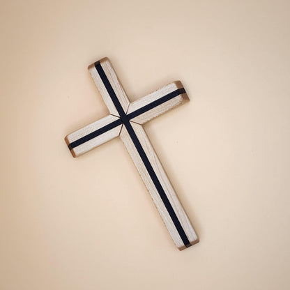 Thinline Cross | Decorative | Handmade | Housewarming Gift | Church | Baptism Gift | Walnut | Maple | Oak | Wenge | Purpleheart