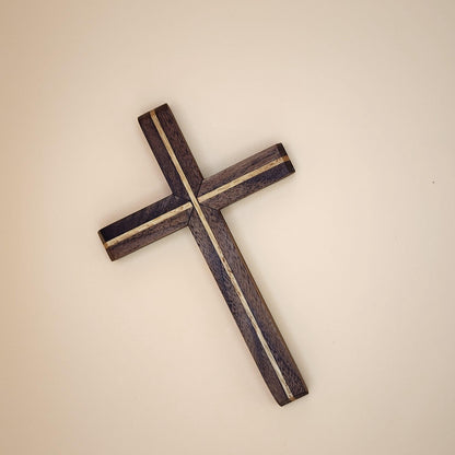 Thinline Cross | Decorative | Handmade | Housewarming Gift | Church | Baptism Gift | Walnut | Maple | Oak | Wenge | Purpleheart