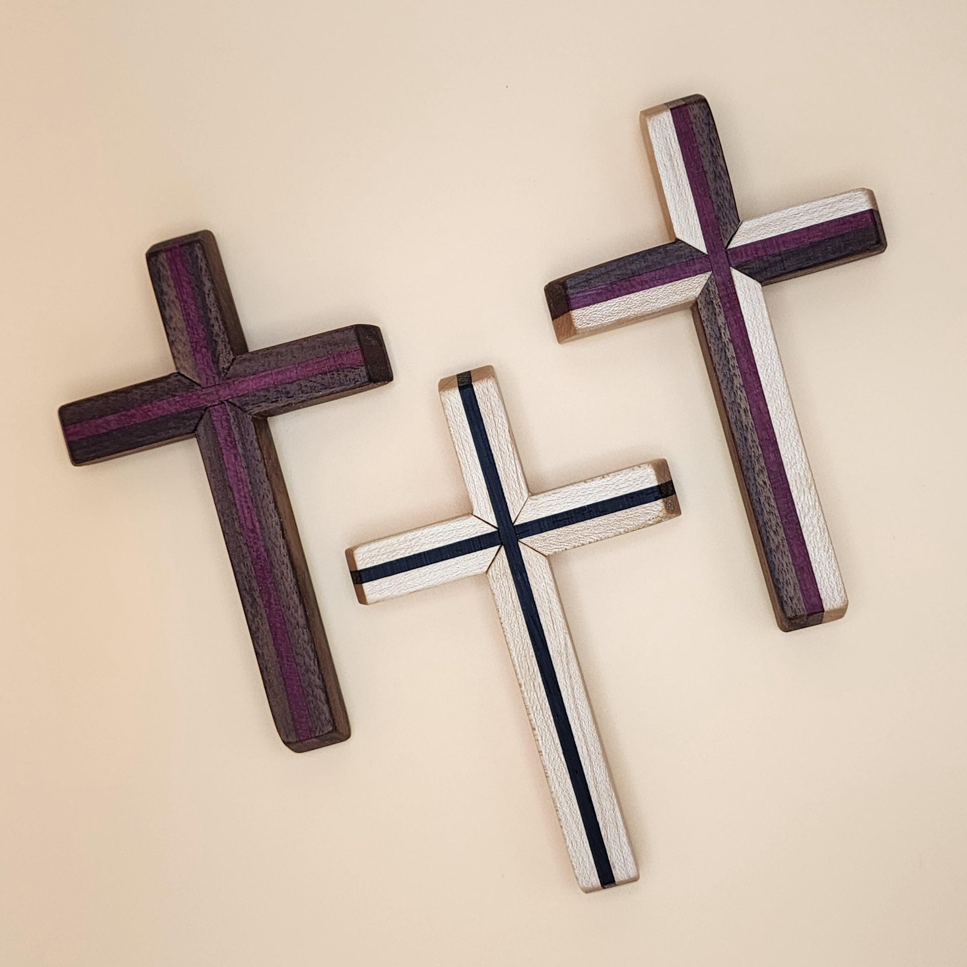 Thinline Cross | Decorative | Handmade | Housewarming Gift | Church | Baptism Gift | Walnut | Maple | Oak | Wenge | Purpleheart