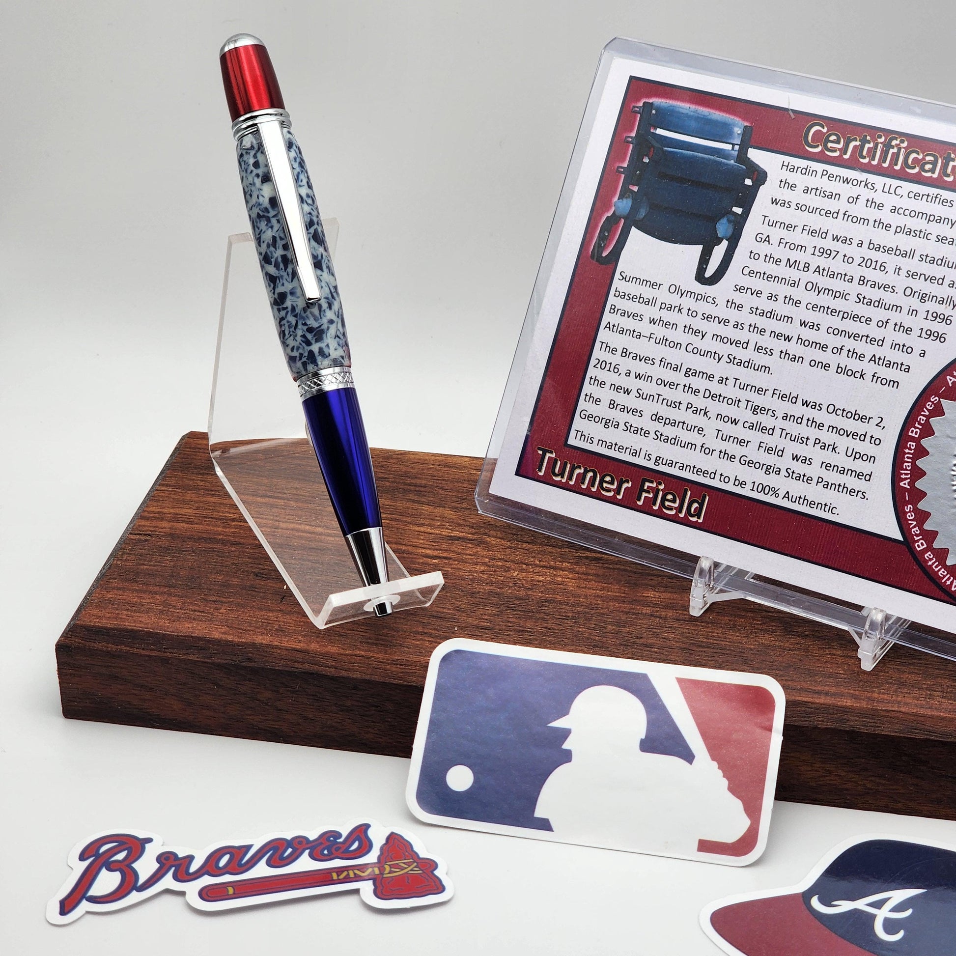 Atlanta Braves Pen | Turner Field Souvenir Pen | Turner Field Seat Pen | Baseball | Collectible | MLB | Handcrafted Pen | Braves Fan Gift