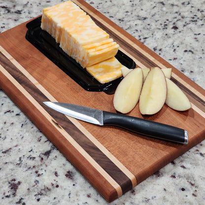 Cherry Cutting Board · Maple & Walnut Accents · Handmade in Tennessee · Chef Gift · Heirloom Kitchen Art