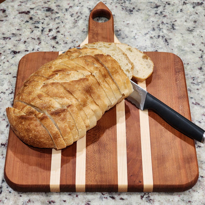 Cherry Cutting Board · Full Square Foot Surface · Maple Accents · Handmade in Tennessee · Chef Gift · Heirloom Kitchen Art