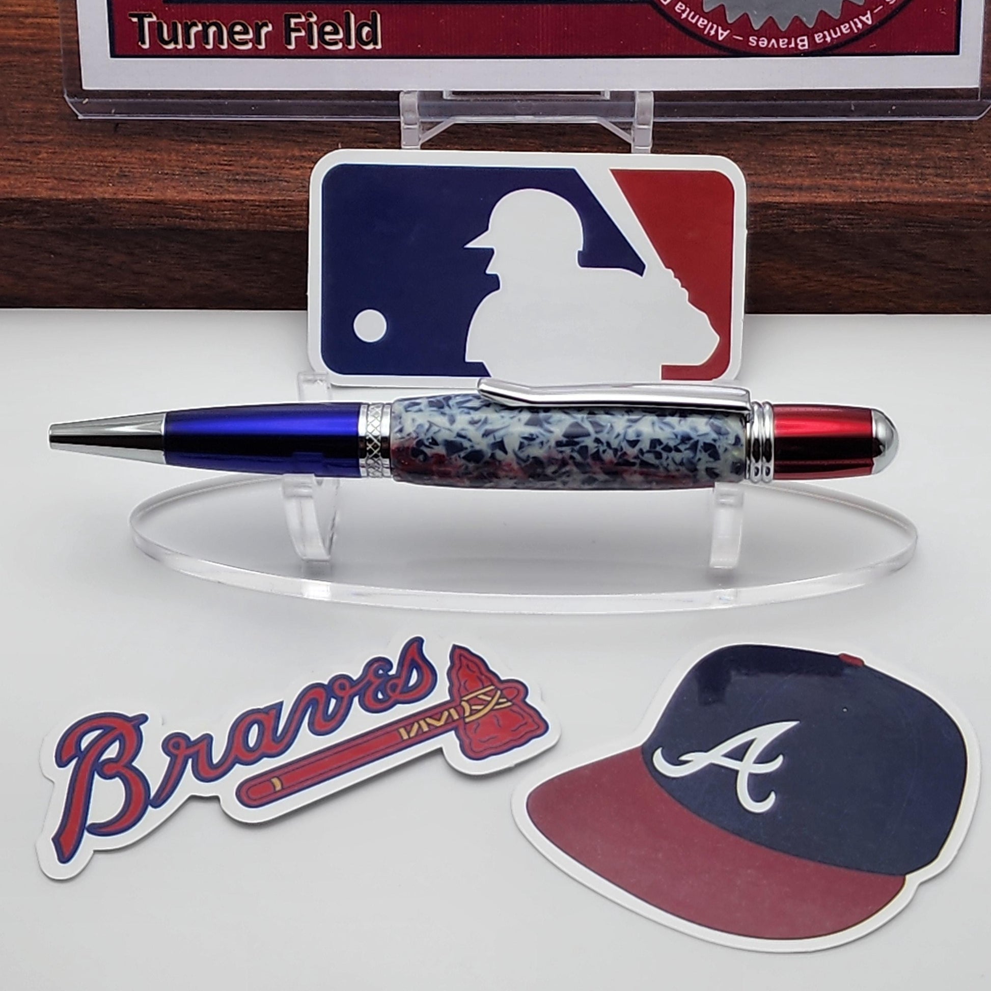 Atlanta Braves Pen | Turner Field Souvenir Pen | Turner Field Seat Pen | Baseball | Collectible | MLB | Handcrafted Pen | Braves Fan Gift