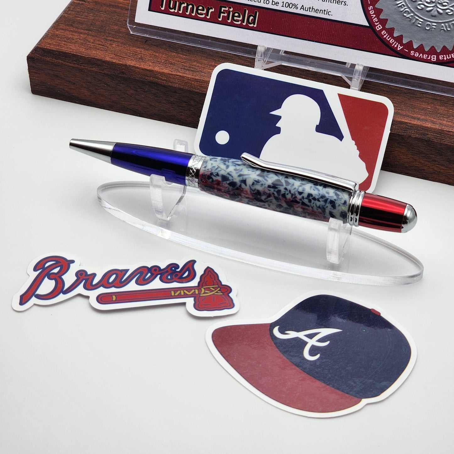 Atlanta Braves Pen | Turner Field Souvenir Pen | Turner Field Seat Pen | Baseball | Collectible | MLB | Handcrafted Pen | Braves Fan Gift