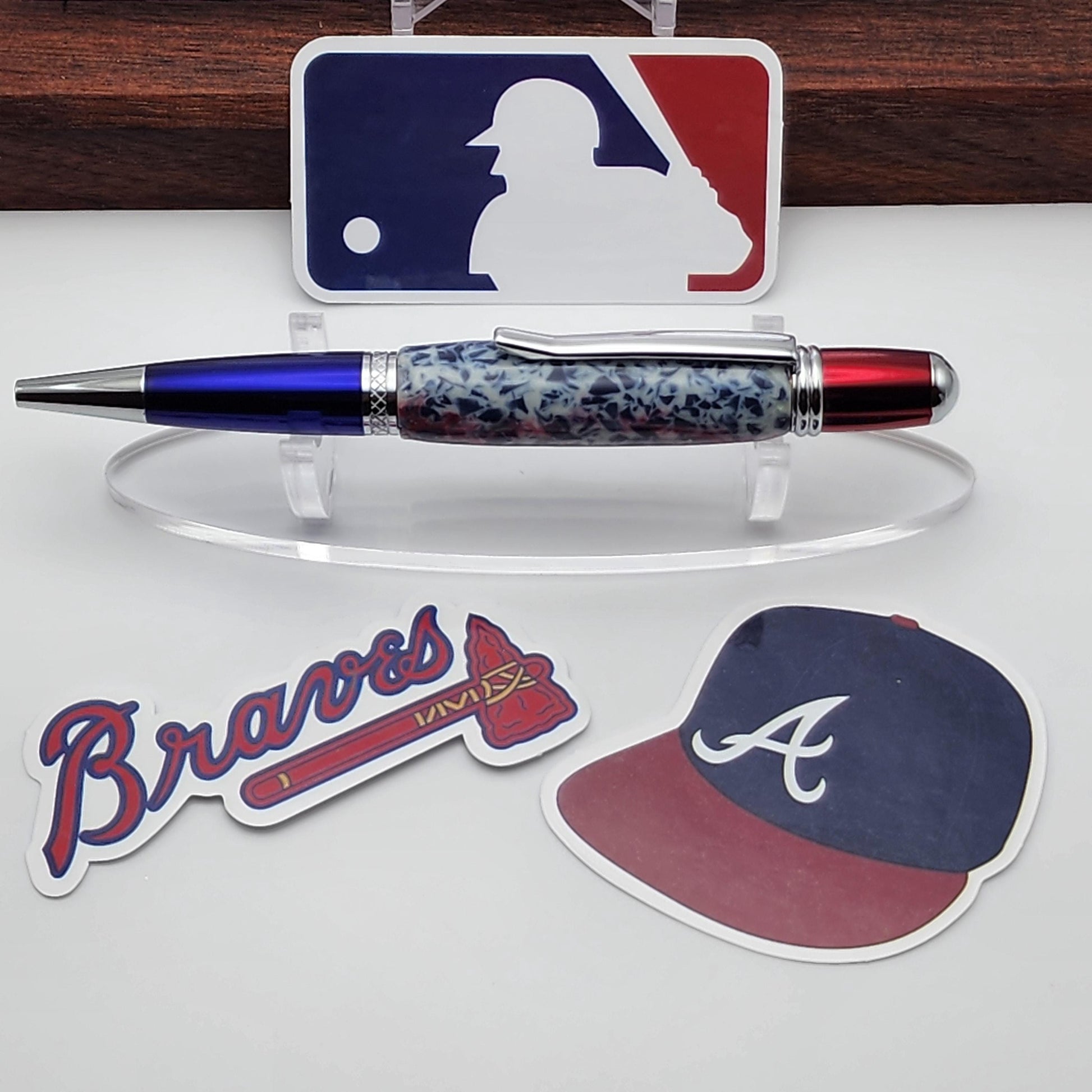 Atlanta Braves Pen | Turner Field Souvenir Pen | Turner Field Seat Pen | Baseball | Collectible | MLB | Handcrafted Pen | Braves Fan Gift