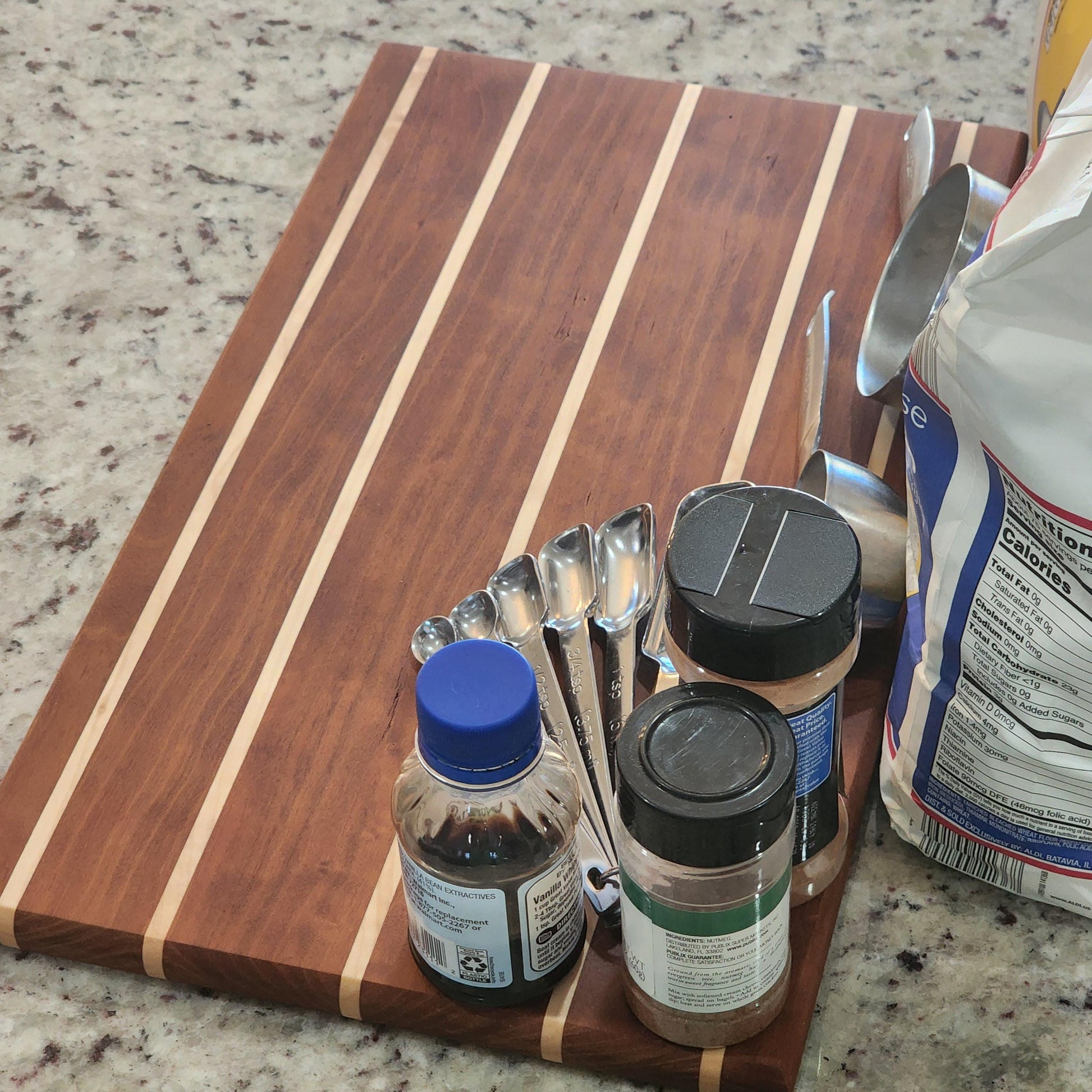 Cherry Cutting Board · Maple Accent · Handmade Hardwood Kitchen Board · Chopping · Serving · Gift