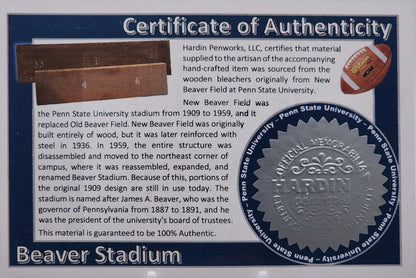 Penn State University | Beaver Stadium Souvenir Football Kit Pen | Stadium Seat Pen | Collectible | NCAA | Nittany Lions Fan Gift | BigTen