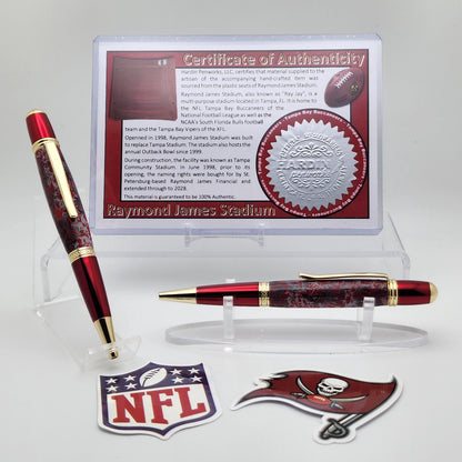 Tampa Bay Buccaneers | Raymond James Stadium Souvenir Pen | NFL | Collectible | Handcrafted | Buccaneers Fan Gift | NFC South