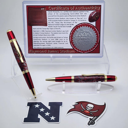Tampa Bay Buccaneers | Raymond James Stadium Souvenir Pen | NFL | Collectible | Handcrafted | Buccaneers Fan Gift | NFC South