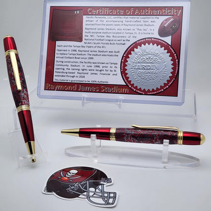 Tampa Bay Buccaneers | Raymond James Stadium Souvenir Pen | NFL | Collectible | Handcrafted | Buccaneers Fan Gift | NFC South