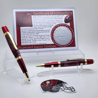 Tampa Bay Buccaneers | Raymond James Stadium Souvenir Pen | NFL | Collectible | Handcrafted | Buccaneers Fan Gift | NFC South
