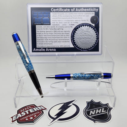 Tampa Bay Lightning | Amalie Arena Souvenir Hockey Pen | NHL | Collectible | Handcrafted | Lightning Fan Gift | Eastern Conference