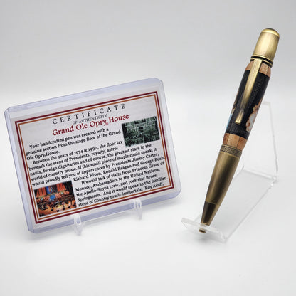 Grand Ole Opry Stage Pen | Country Music History | Country Radio History | Nashville | Twist Pen | Collectible | Handcrafted | Handmade