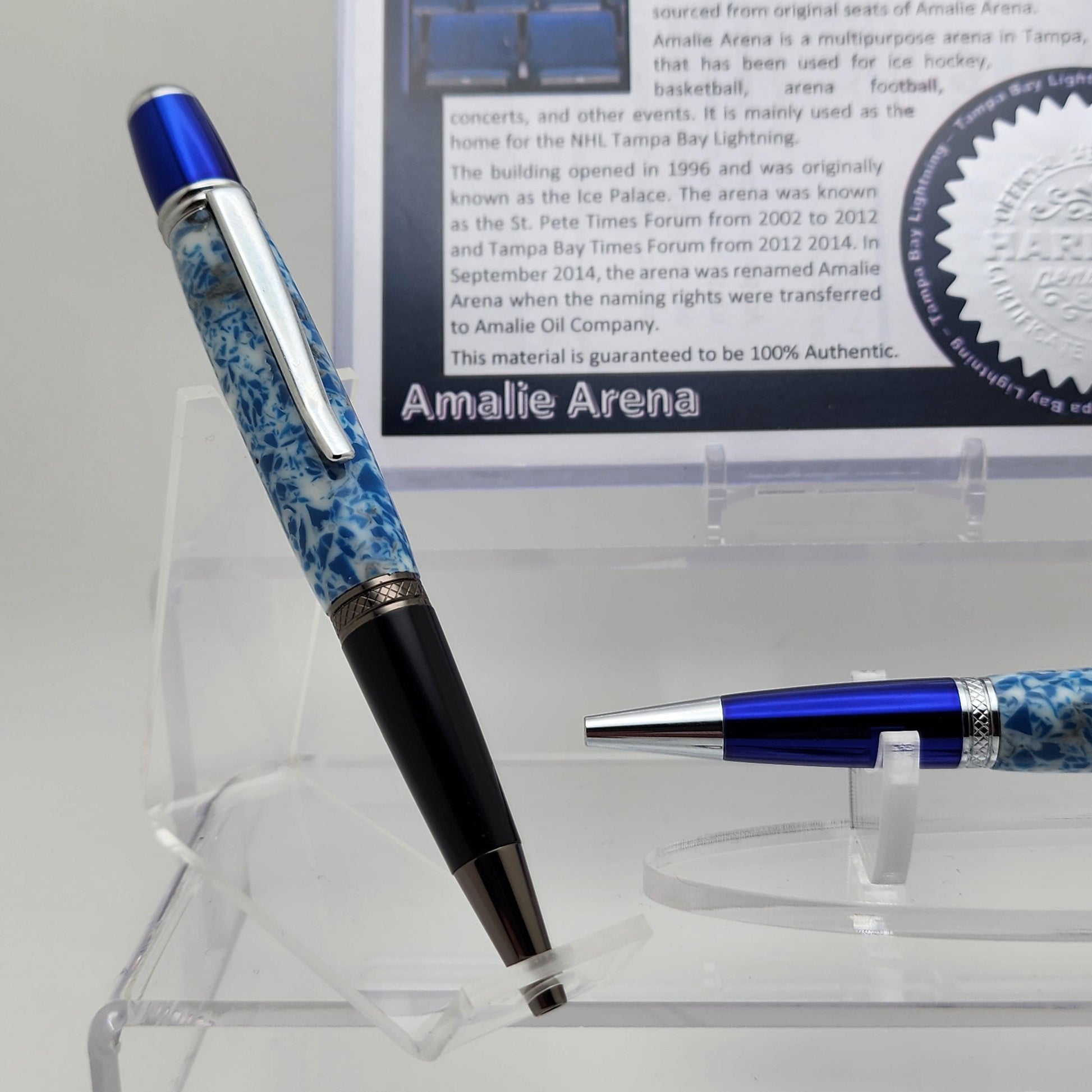 Tampa Bay Lightning | Amalie Arena Souvenir Hockey Pen | NHL | Collectible | Handcrafted | Lightning Fan Gift | Eastern Conference