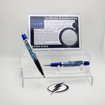 Tampa Bay Lightning | Amalie Arena Souvenir Hockey Pen | NHL | Collectible | Handcrafted | Lightning Fan Gift | Eastern Conference