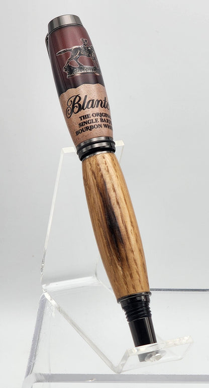 Bourbon & Whiskey Barrel Pen – Made from Authentic Oak Staves · Rollerball Pen · Barrels and Spirits Series · Handmade for Whiskey Lovers