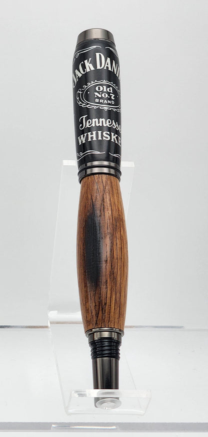 Bourbon & Whiskey Barrel Pen – Made from Authentic Oak Staves · Rollerball Pen · Barrels and Spirits Series · Handmade for Whiskey Lovers