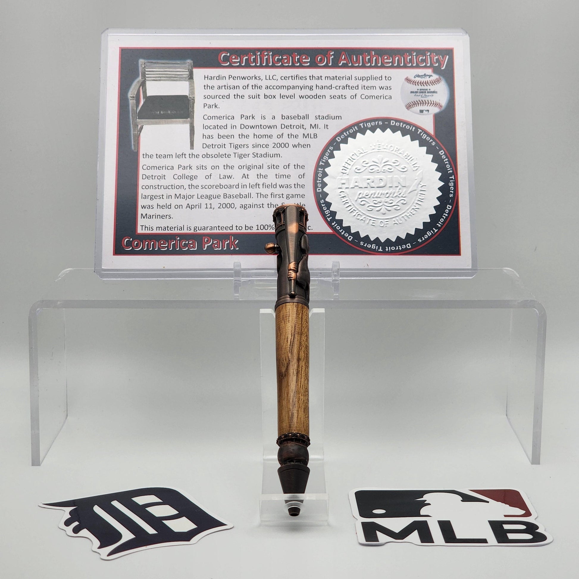 Detroit Tigers Comerica Park | Detroit Tigers Souvenir Pen | Stadium Seat Pen | Baseball | Collectible | MLB | | Tigers Fan Gift