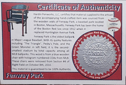 Boston Red Sox Baseball Kit Pen | Fenway Park Hybrid Resin-Wood Souvenir | Fenway Park | Collectible | MLB | Handcrafted | Red Sox Fan Gift